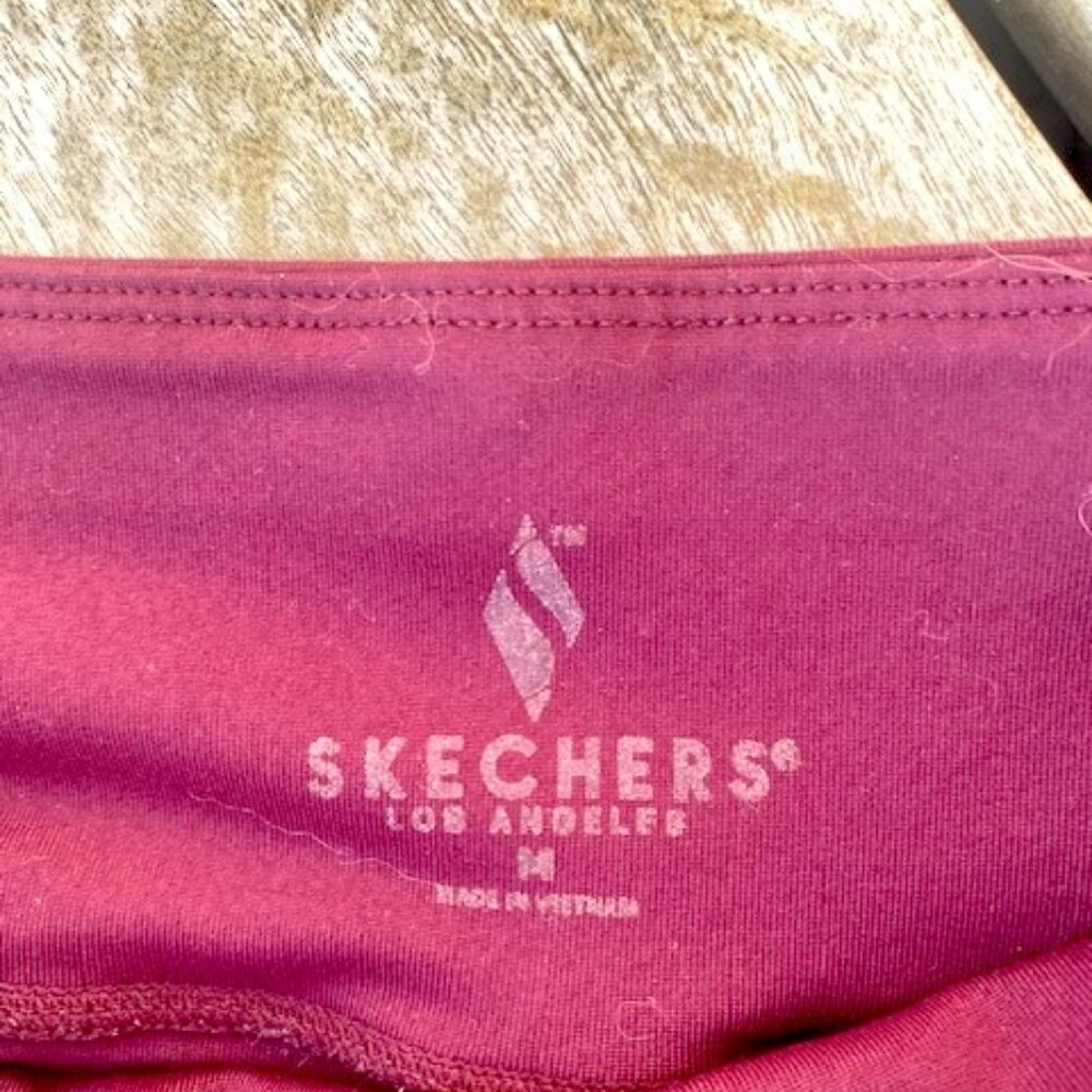 Women's Sketcher's Medium Wine Colored GO WALK Joy Pant with Pockets - Like New! - Picture 3 of 5